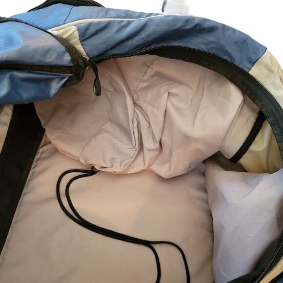 Timberland Large Blue & Grey Duffel Bag With Multiple Compartments Straps jj3643 - Picture 10 of 11